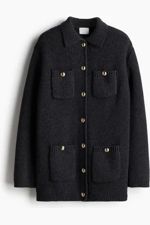 H&M Ribbestrikket cardigan i ull