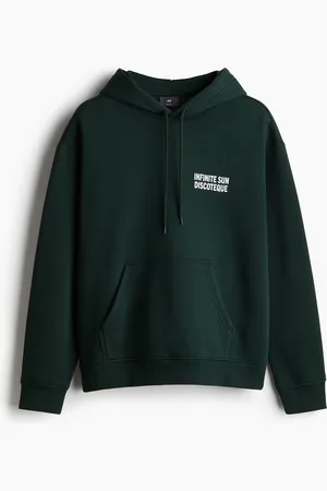 H&M Loose Fit Hettegenser med trykk