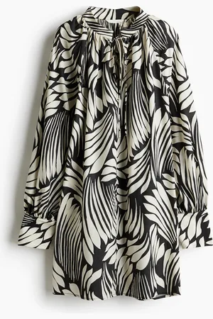 H&M Oversized kjole med knyting