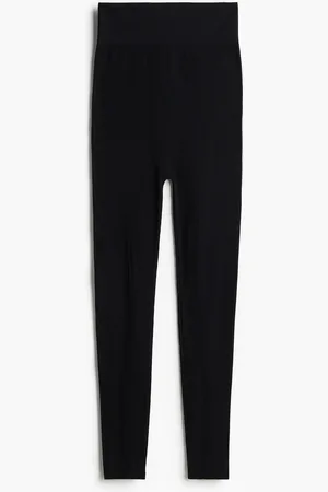H&M MAMA Sømløs ribbestrikket leggings