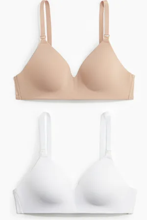 H&M MAMA 2-pack vattert amme-BH