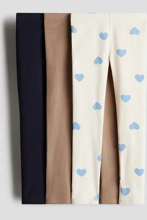 H&M 3-pack leggings i trikot