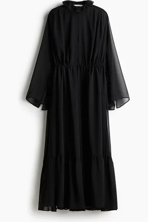 H&M Gjennomskinnelig maxikjole
