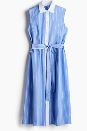 H&M Skjortekjole med knytebelte