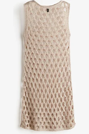 H&M Strikket kjole i heklet look