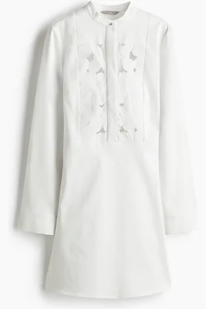 H&M Kjole med engelsk blonde