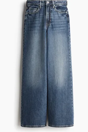 H&M Feather Soft Super Wide Ultra High Jeans