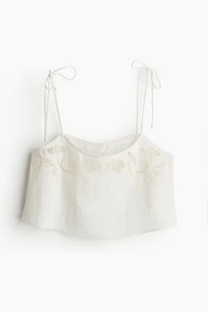 H&M Strandtopp i engelsk blonde