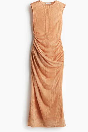 H&M Drapert kjole i mesh