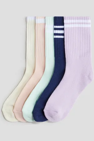 H&M 5-pack ribbestrikkede sokker
