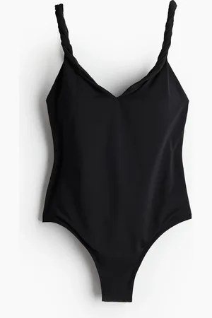 H&M Badedrakt med vatterte skåler og vridde bånd