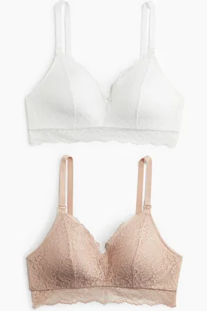 H&M MAMA 2-pack vattert amme-BH i blonde
