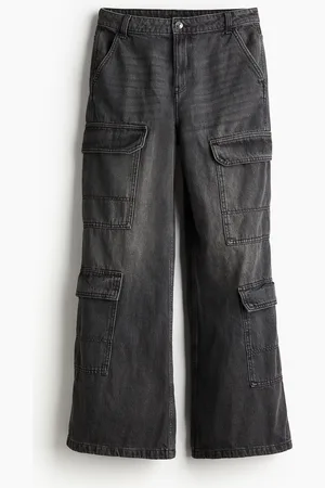 H&M Cargobukse i denim
