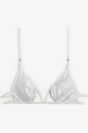 H&M Trekant-BH i sateng