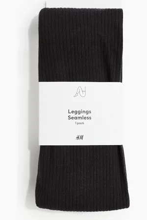 H&M Sømløs leggings - Sort