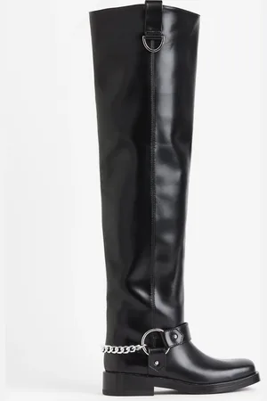 H&M Over the knee-bikerboots