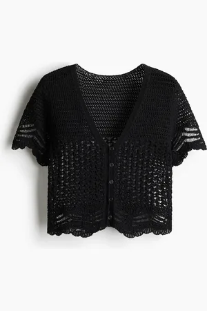 H&M Strandtopp i heklet look