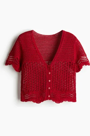 H&M Strandtopp i heklet look