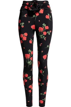 H&M Leggings med roseapplikasjon