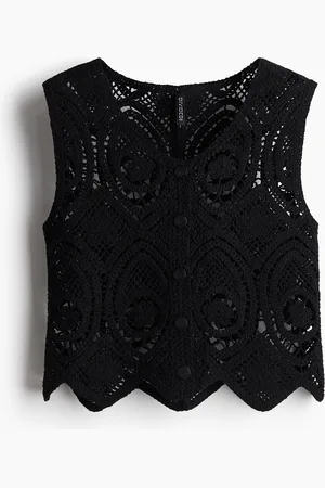H&M Vest i heklet look
