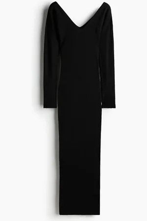 H&M Ribbestrikket bodycon-kjole