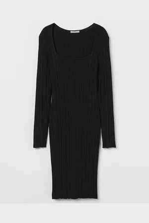 H&M Ribbestrikket kjole