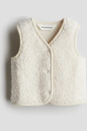 H&M Vest i ullblandet pilé