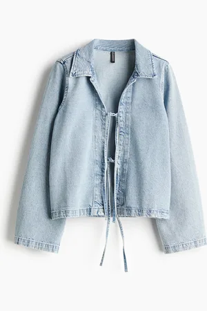 H&M Denimjakke med knyting