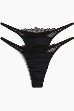 H&M 2-pack stringtruse tanga i micro og blonde