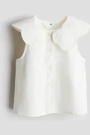 H&M Bomullsbluse med krage