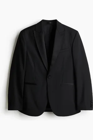 H&M Slim Fit Smokingjakke i ullmiks