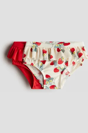 H&M 2-pack badetruse med volang