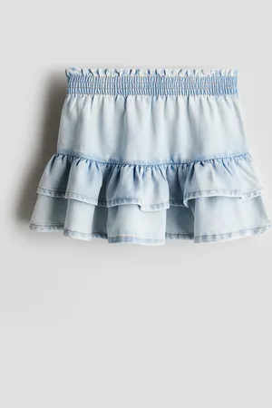 H&M Volangskjørt i denim