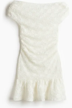 H&M Drapert off shoulder-kjole