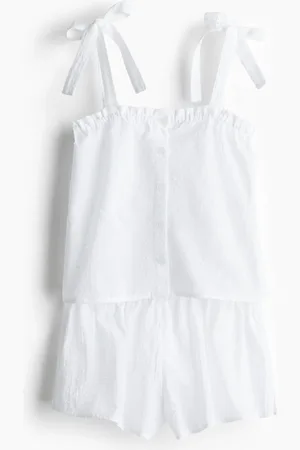 H&M Pyjamas i bomullsplumeti