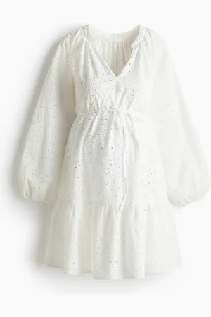 H&M MAMA Kjole i engelsk blonde