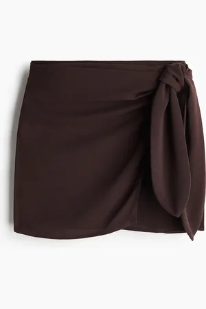 H&M Miniskjørt med knytebånd