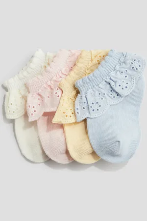 H&M 4-pack sokker uten skaft