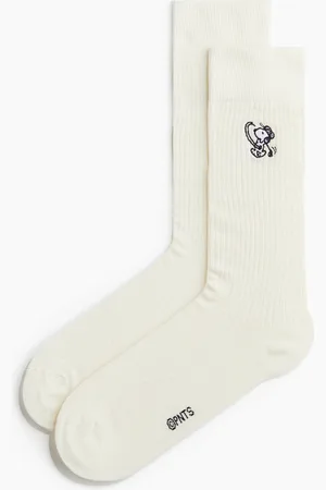 H&M Ribbestrikkede sokker