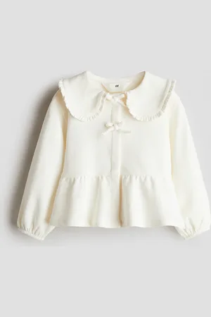 H&M Cardigan med krage og peplum