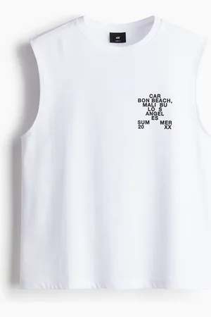H&M Loose Fit Singlet med trykk