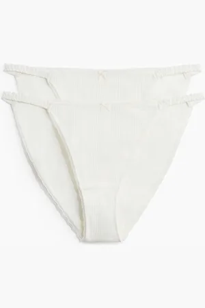 H&M 2-pack pointelle tanga briefs