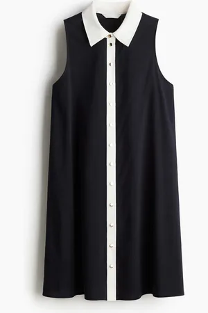 H&M A-lineskåret skjortekjole