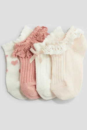 H&M 4-pack sokker uten skaft