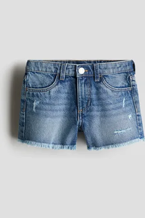 H&M Denimshorts med frynsete kanter