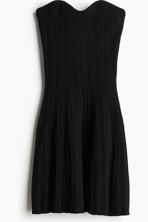 H&M Ribbestrikket tubekjole