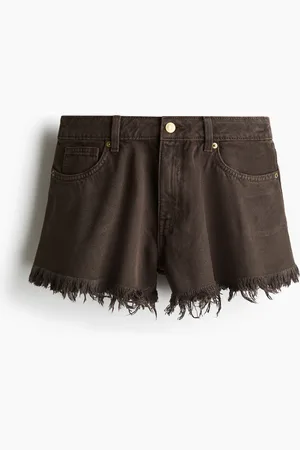 H&M Denimshorts med frynsete kanter