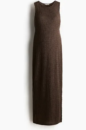 H&M MAMA Strukturvevd trikotkjole