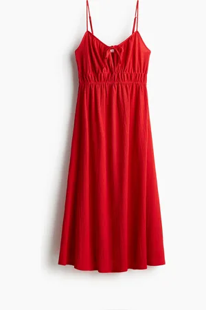 H&M Krinklet kjole i trikot