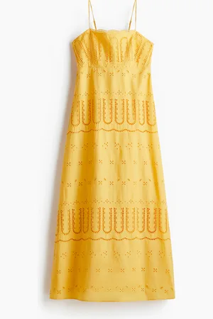 H&M Stroppekjole i engelsk blonde